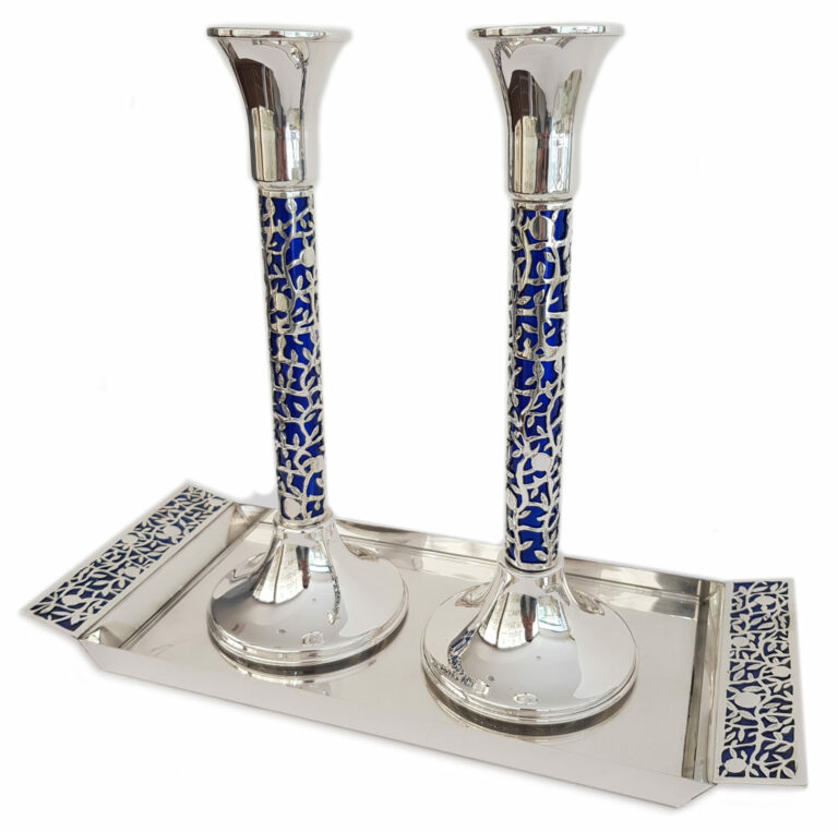 Special Tall Color Candlesticks and Tray