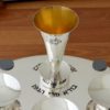 Designer Circular Modern Sterling Silver Seder Plate