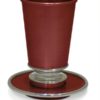 Engraved Name Kiddush Cup & Plate Set