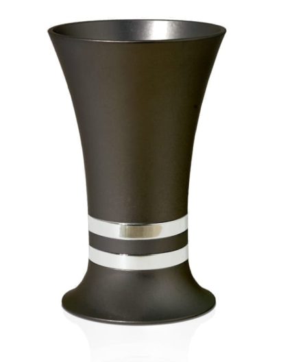 Modern Aluminum Kiddush Cup Set