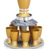 Kiddush Wine Fountain 8/10 Cups, Egg-Shaped