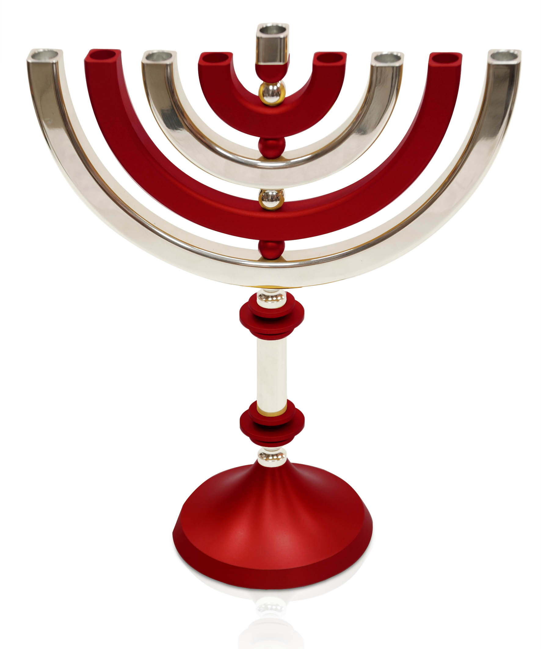 Kinetic Shiny Finish Menorah Candelabra