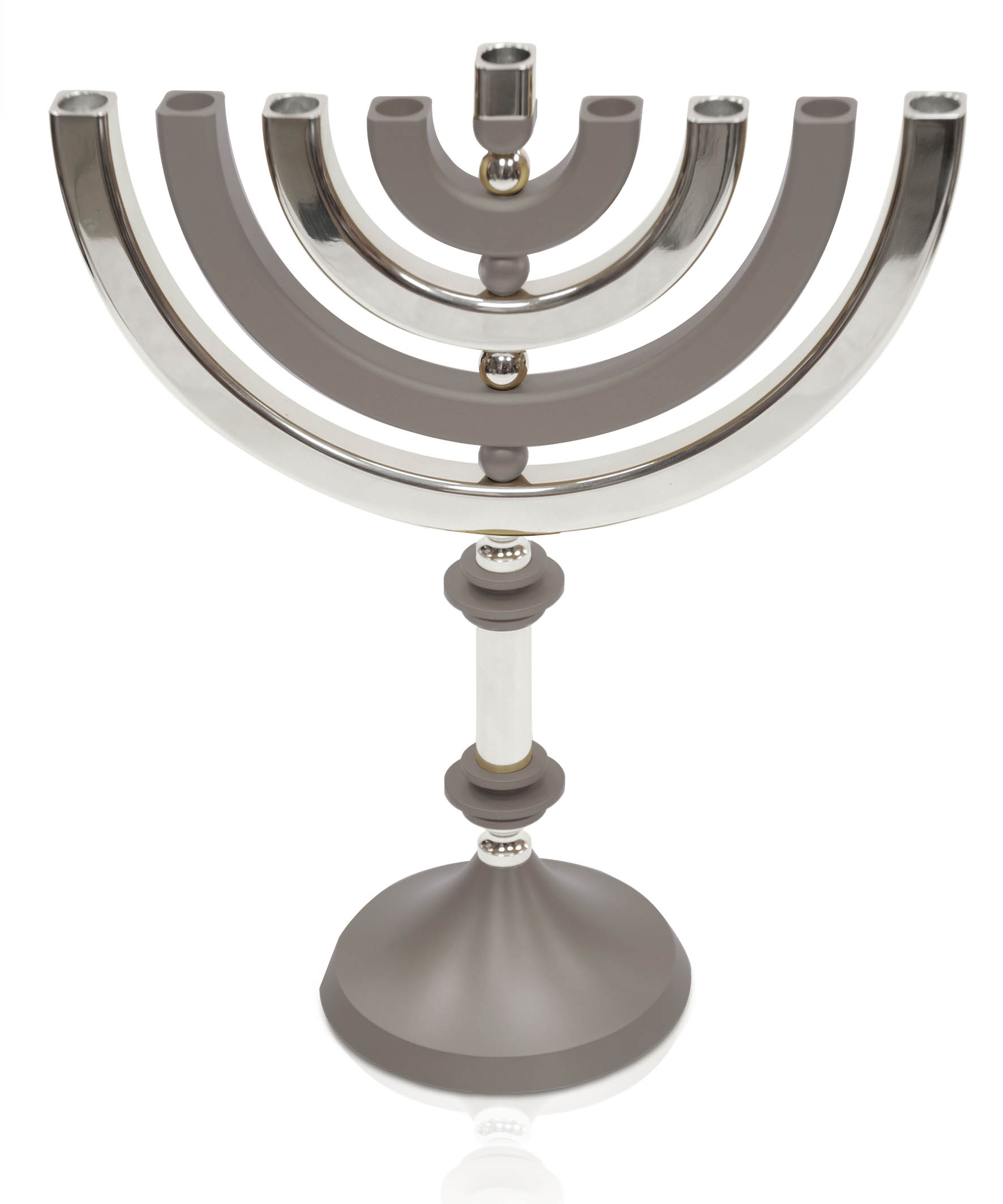 Kinetic Shiny Finish Menorah Candelabra