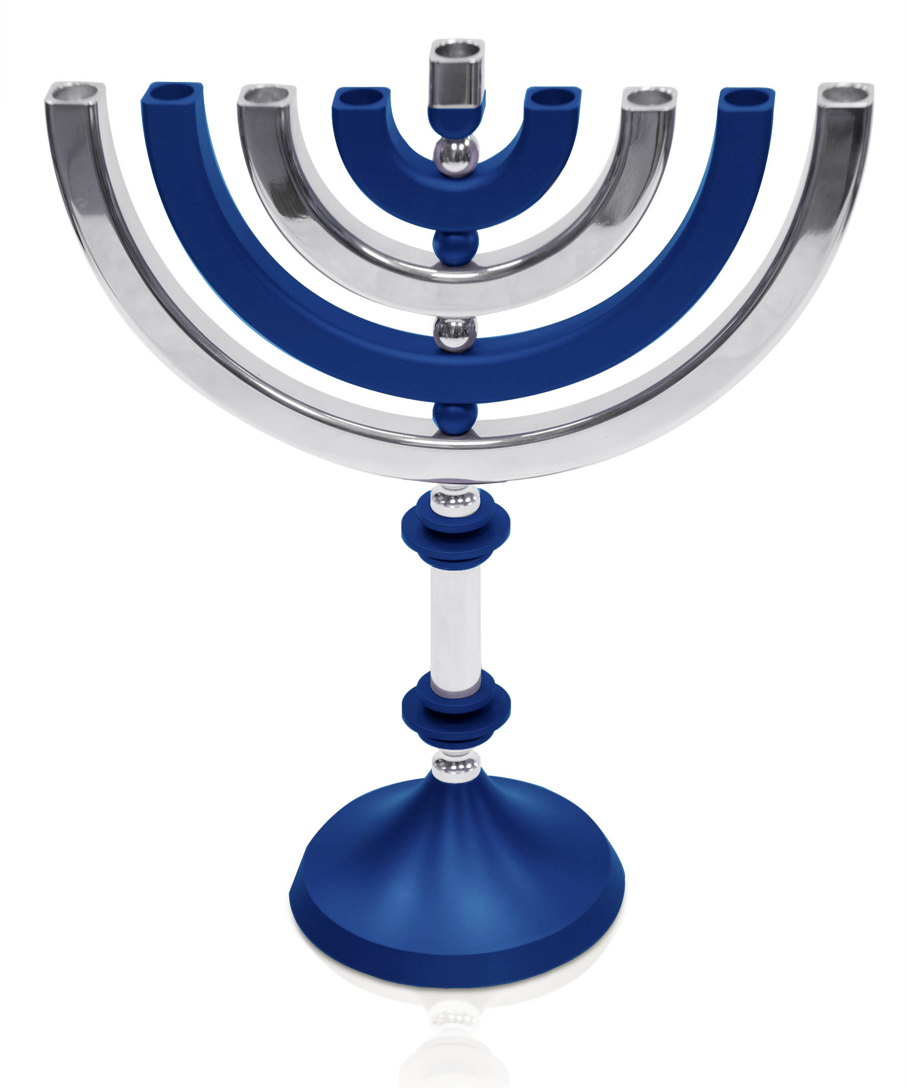 Kinetic Shiny Finish Menorah Candelabra