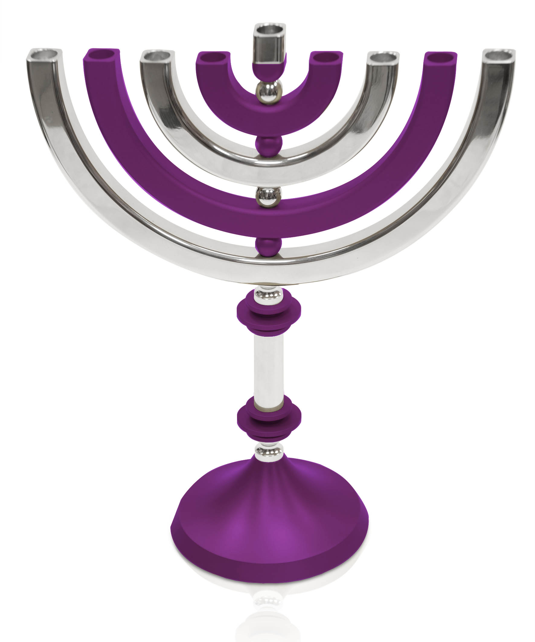 Kinetic Shiny Finish Menorah Candelabra