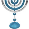 Kinetic Shiny Finish Menorah Candelabra