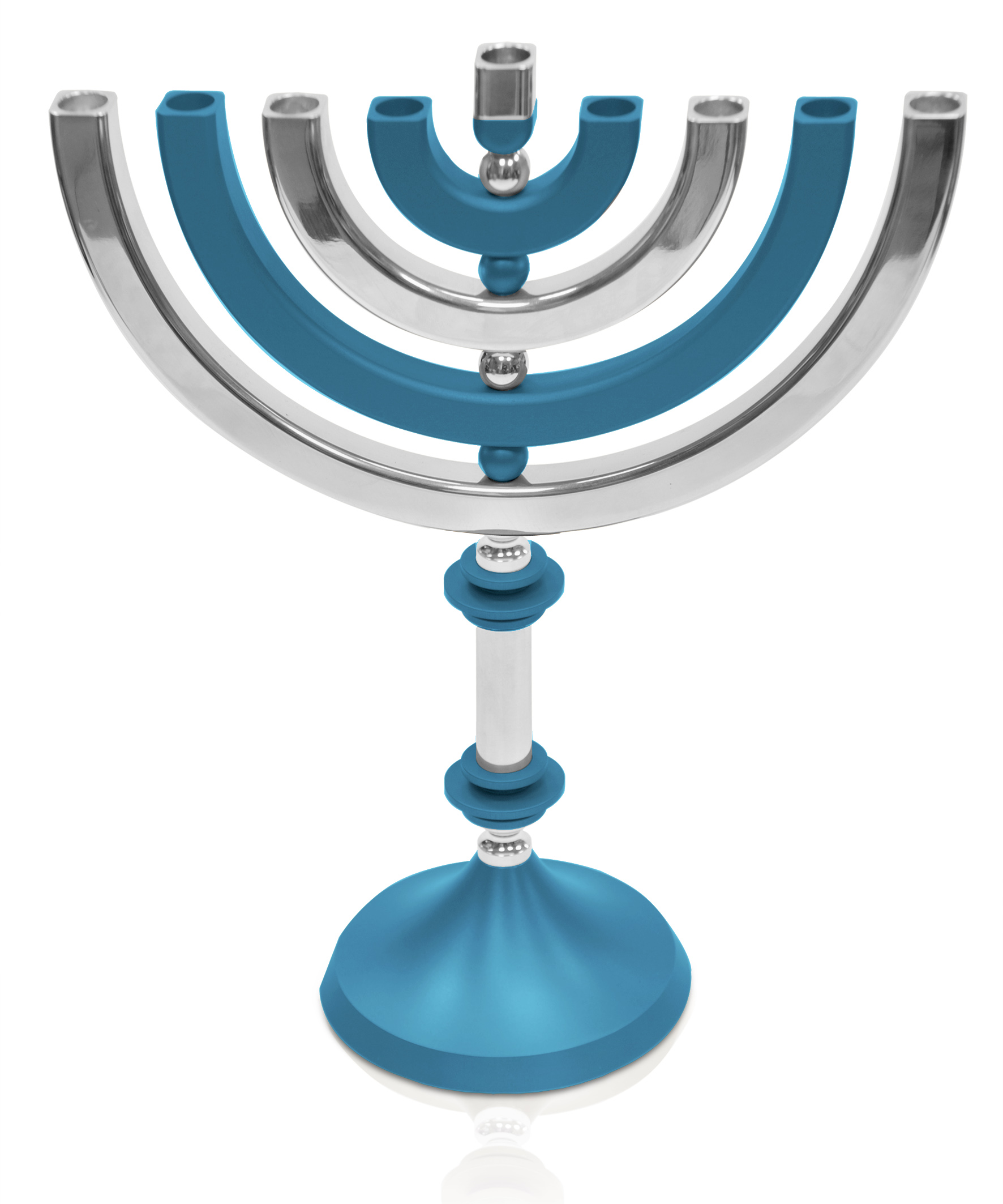Kinetic Shiny Finish Menorah Candelabra