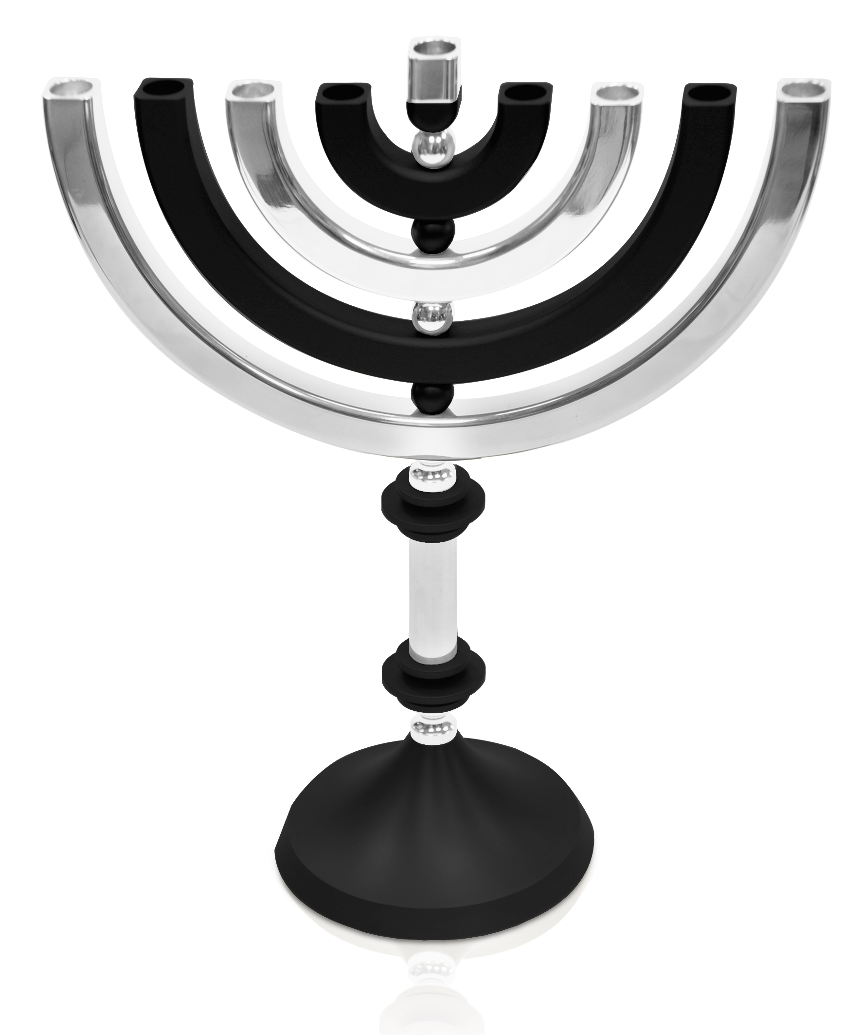 Kinetic Shiny Finish Menorah Candelabra