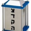 Aluminum Modern Shiny Finish Tzedakah Box