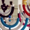 Solid Colorful Kinetic Menorah