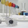 Shiny Salt & Pepper Shaker – Flower Shaped with Blessing