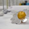 Shiny Salt & Pepper Shaker – Flower Shaped with Blessing