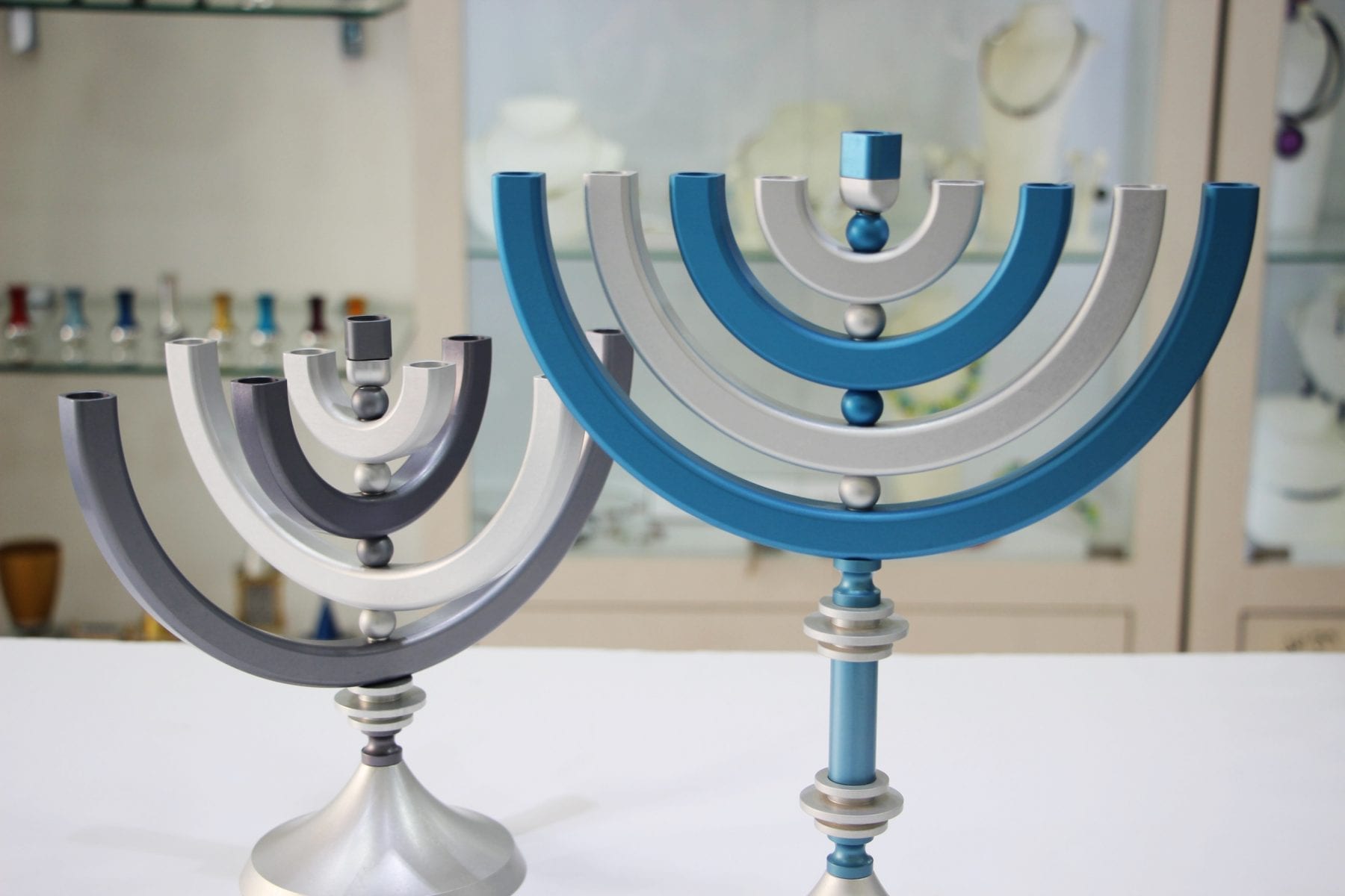 Mini Kinetic Matte Finish Menorah