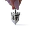 Sterling Silver Kotel Brickwork Dreidel – Custom Sizes