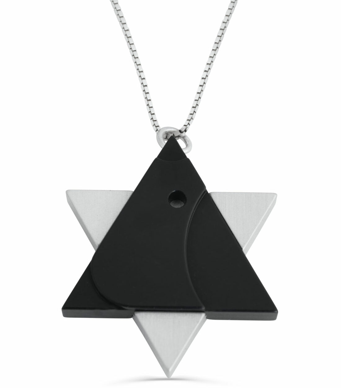 Dove and Magen David Aluminum Pendant