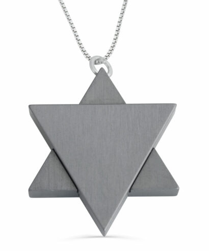 Star of David Anodized Aluminum Necklace
