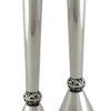Silver Candlesticks Set for Shabbat with a Sphere