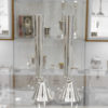 Large Contemporary Sterling Silver Candlesticks Set