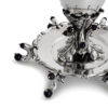 Silver Amethyst Stones Kiddush Cup and Plate