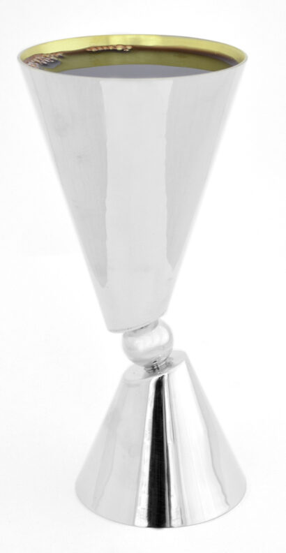 Contemporary Sterling Silver Kiddush Cup