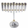 wondrous Modern Silver Hanukkah Menorah
