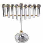 wondrous Modern Silver Hanukkah Menorah