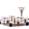 Designer Circular Modern Sterling Silver Seder Plate
