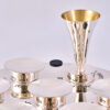 Designer Circular Modern Sterling Silver Seder Plate