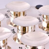 Designer Circular Modern Sterling Silver Seder Plate