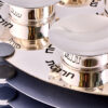 Extra Large Modern Silver Passover Seder Plate with Open Body