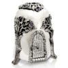 One of a Kind Silver Tzedakah Box – House Shape