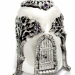 One of a Kind Silver Tzedakah Box – House Shape