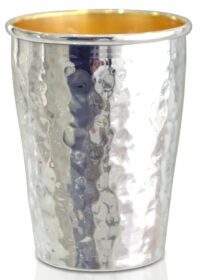Sterling Silver Hammered Finish Liquor Cup