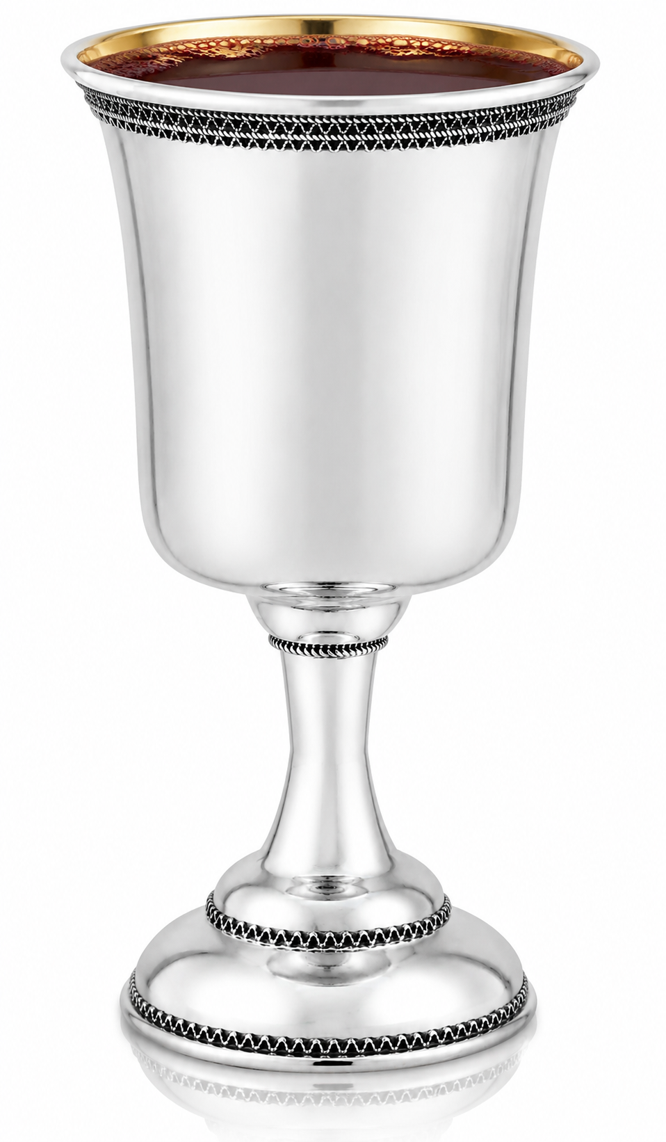 Large Sterling Silver Kiddush Cup