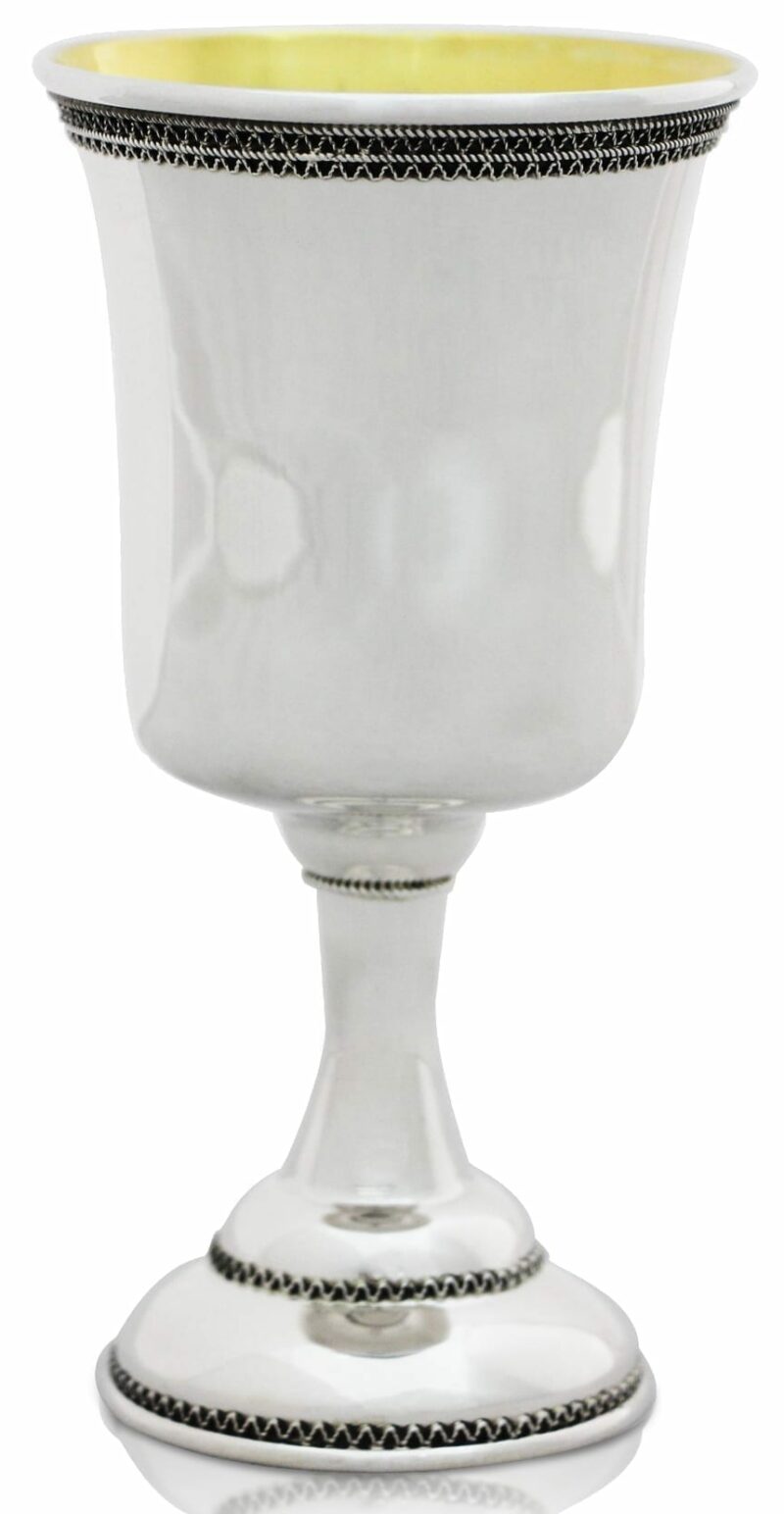 Large Sterling Silver Kiddush Cup