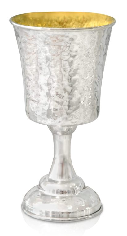 hammered kiddush cup