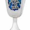 Sterling Silver Hammered Enameled Kiddush Cup