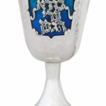 Sterling Silver Hammered Enameled Kiddush Cup