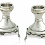 Sterling Silver Mini Candlesticks With Legs