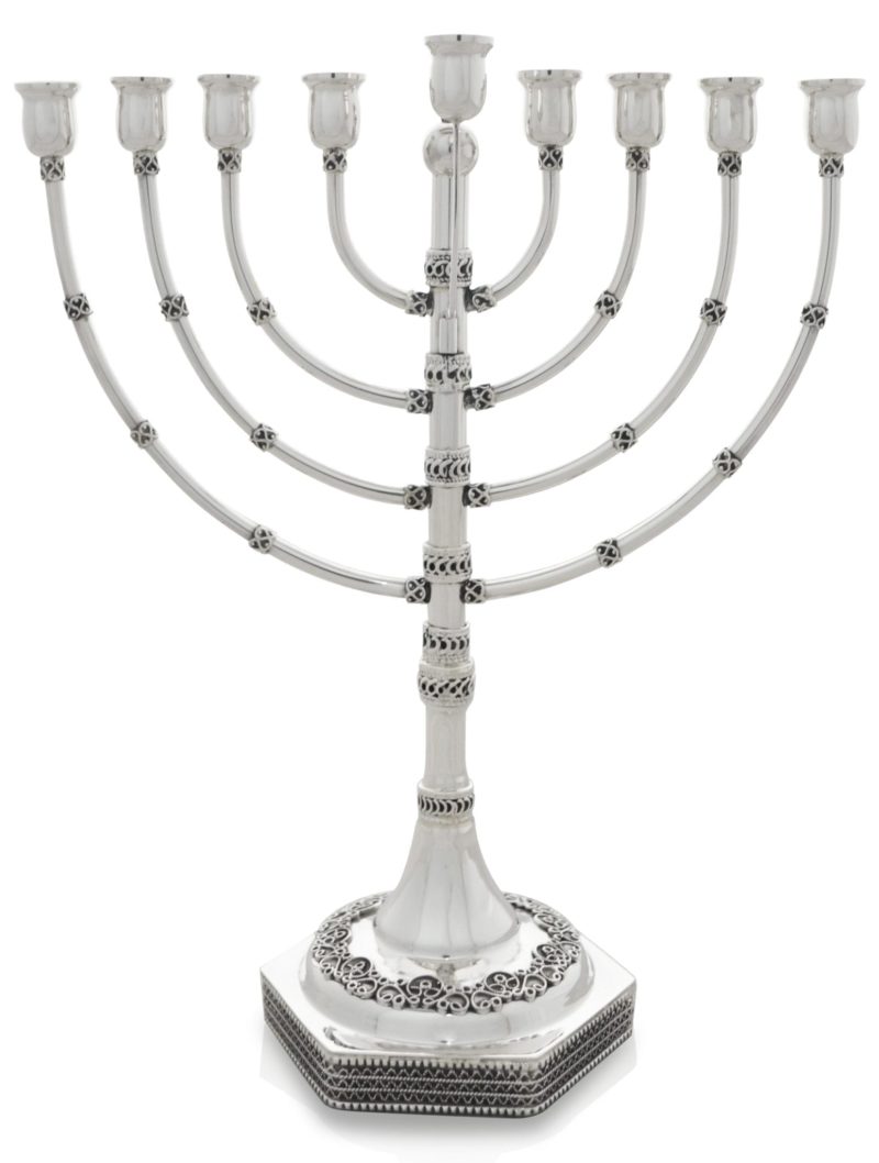 fabulous Silver Hanukkah Menorah