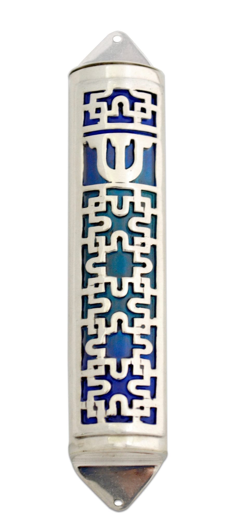 Shalhevet Enameled Mezuzah Case