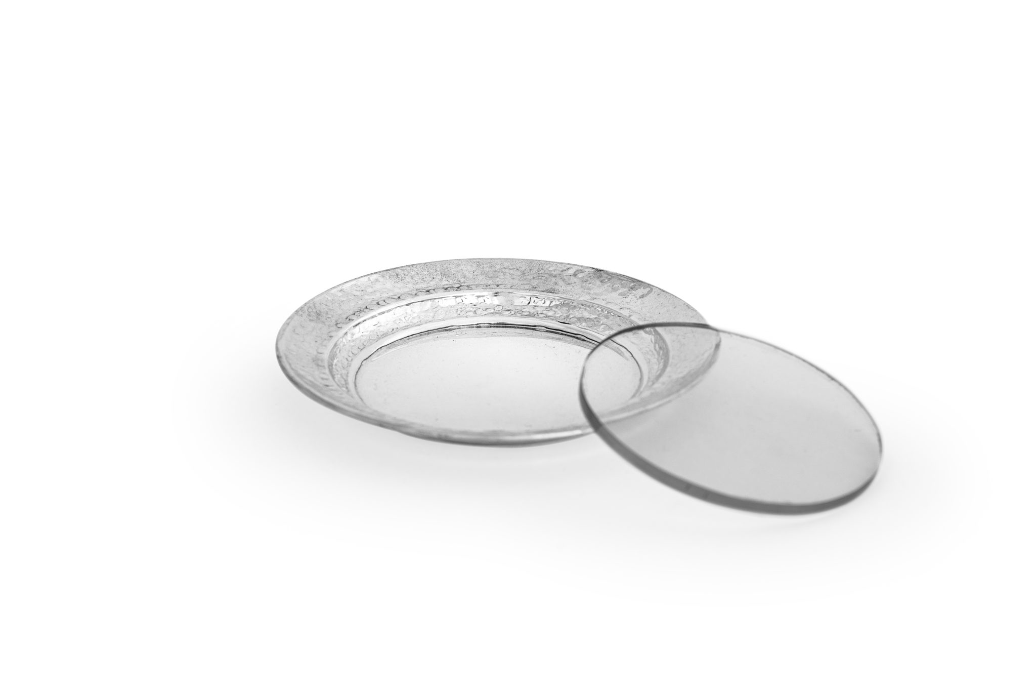 Sterling Silver Hammered Enameled Kiddush Cup