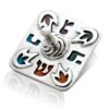 heavenly Enamel Hanukkah Dreidel