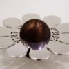 Shiny Salt & Pepper Shaker – Flower Shaped with Blessing