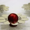 Shiny Salt & Pepper Shaker – Flower Shaped with Blessing