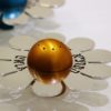 Shiny Salt & Pepper Shaker – Flower Shaped with Blessing