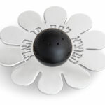 Shiny Salt & Pepper Shaker – Flower Shaped with Blessing