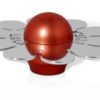 Shiny Salt & Pepper Shaker – Flower Shaped with Blessing