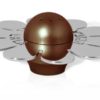 Shiny Salt & Pepper Shaker – Flower Shaped with Blessing