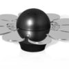 Shiny Salt & Pepper Shaker – Flower Shaped with Blessing